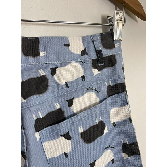 Lisa Says Gah 27 Jeans Robyn Counting Sheep High Rise Blue Slim Waist Slight Leg - Picture 10 of 11